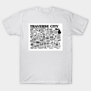 Traverse City Map T-Shirt